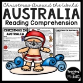 Christmas in the Australia Reading Comprehension Worksheet