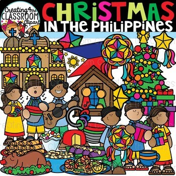 Preview of Christmas in the Philippines Clipart {Christmas Around the World Clipart}