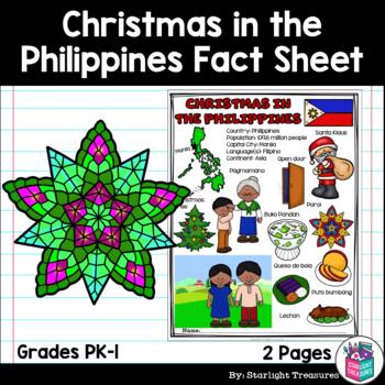 Preview of Christmas in the Philippines Fact Sheet for Early Readers