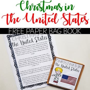 Preview of Christmas in the United States Christmas Around the World Paper Bag Book