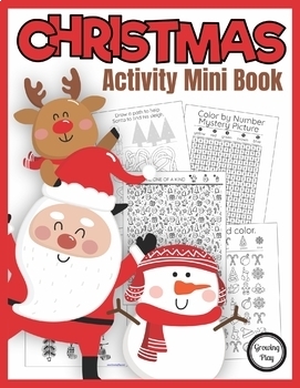 Preview of Christmas kids activities,game,puzzles  book 2024