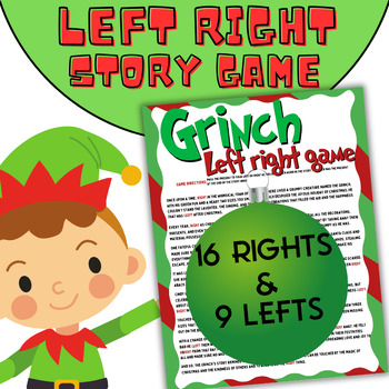 Preview of Christmas left right game story. Christmas Party Pass The present Class Game.