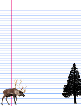 Preview of Christmas letter notebook paper