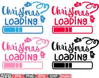 Download Christmas Loading Clipart Xmas Winter Snow Santa Claus Merry Spirit Holiday 54sv