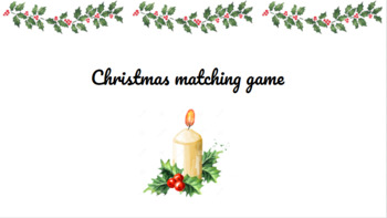 Preview of Christmas matching game