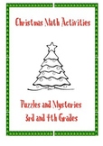 Christmas math activities: multiplication and division puz