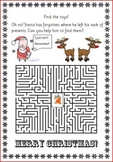 Christmas maze puzzle fun