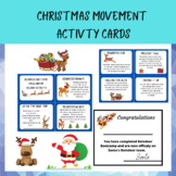 Christmas movement activity cards