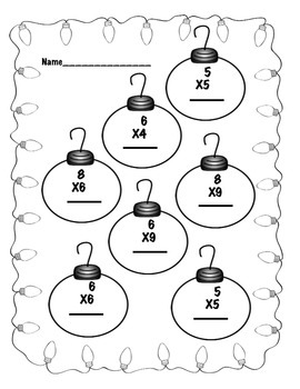 Christmas multiplication by Tammy Taecker | TPT