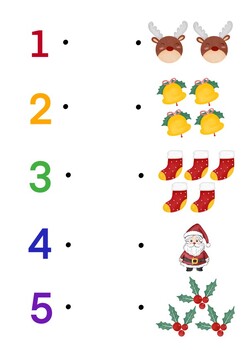 Preview of Christmas number matching (0-9)
