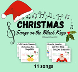 Christmas on the Black Keys - Pre-staff Piano Sheet Music