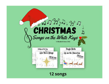 Preview of Christmas on the White Keys -  Pre-staff Piano Sheet Music