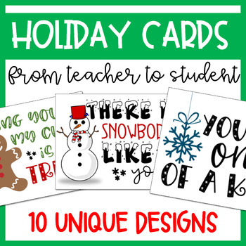 Preview of Christmas or Winter Holiday Cards (Editable)  (gifts, thank you, cards)