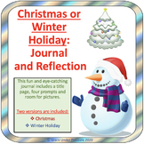 Christmas or Winter Holiday Journal and Reflection