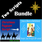 Christmas pageant play bundle 2 scripts and carol songbook
