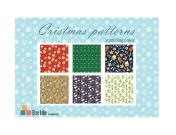 Preview of Christmas patterns matching cards