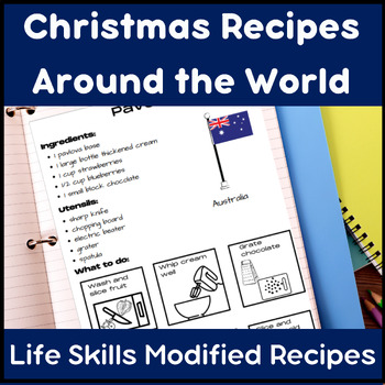 Preview of Christmas recipes life skills cooking around the world