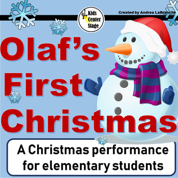 Preview of Christmas Themed Musical Performance Script for Elementary Students