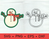 Christmas snowman svg | Snowman SVG | Cute Snowman Svg | S