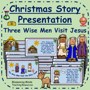 Preview of Christmas story presentation : Three Wise Men visit Jesus - Epiphany
