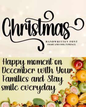 Preview of Christmas stylish handwritten fonts | Spread Holiday Cheer