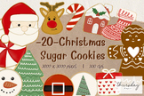 Christmas sugar cookies clipart