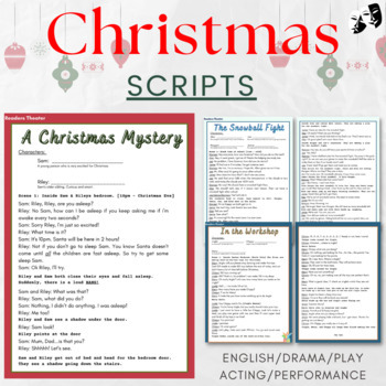 Preview of Christmas themed Scripts / Readers Theater  (Gender Neutral)