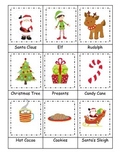 Christmas themed Three Part Matching preschool learning ac