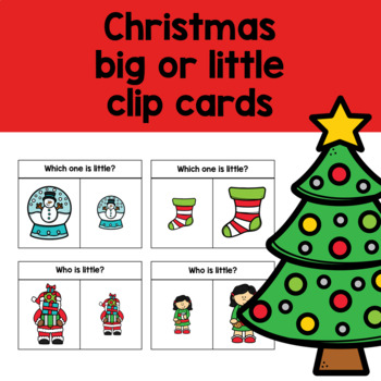 Preview of Christmas themed big or little task box