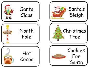 Preschool Holidays themed Flash Cards Preschool Picture and Word flash cards 