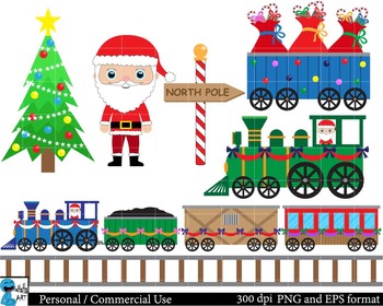 christmas train clip art free