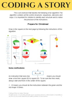 Christmas tree algorithm by Coding a Story | TPT