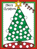 Christmas tree and snowman dot paint pages