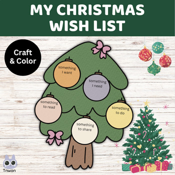 Printable Christmas Wish List, My Christmas Wish List,instant Download,  Christmas, Kids Holiday Wish List -  Canada