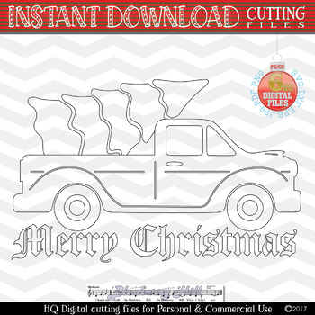 Download Christmas Truck With Tree Svg Christmas Truck Svg Christmas Tree Xmas Truck