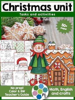 Preview of Christmas unit - activities, language, math, crafts and games!