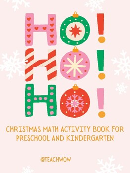 Preview of Christmas winter preK Kindergarten Math bundle activities count pattern shapes
