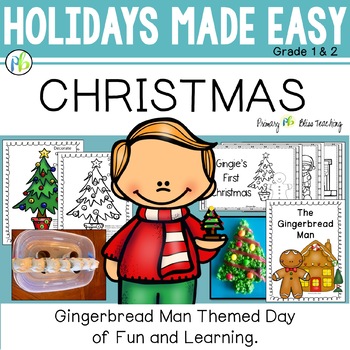 Preview of Christmas with The Gingerbread Man Activities