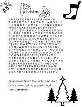 Christmas word search by Reagan mccrary | TPT