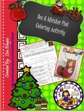 Christmas/Holiday Box and Whisker Coloring Activity