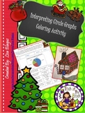 Christmas/Holiday Interpreting Circle Graphs Coloring Activity