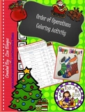 Christmas/Holiday Order of Operations Coloring Activity