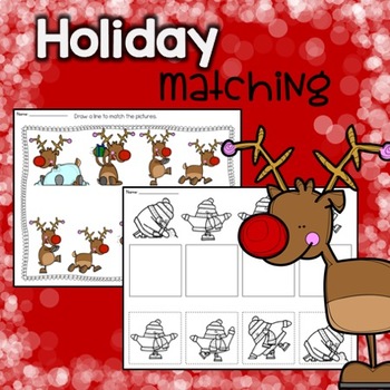 Christmas Picture Match by School Bells N Whistles | TPT