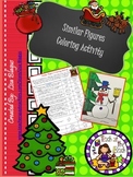 Christmas/Holiday Similar Figures Word Problems Coloring Activity