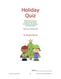 Christmas/Holiday Trivia Quiz