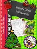 Christmas/Holiday Volume of a Cylinder Coloring Activity