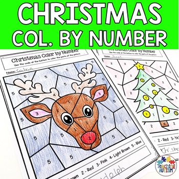 Download Christmas Activities Color by Number Colour by Number by Teaching Autism
