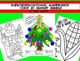 Christmas/Thanksgiving Multiplication Color By Number BUNDLE!