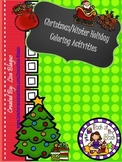Christmas/Winter/Holiday Math Coloring Sheets Bundle