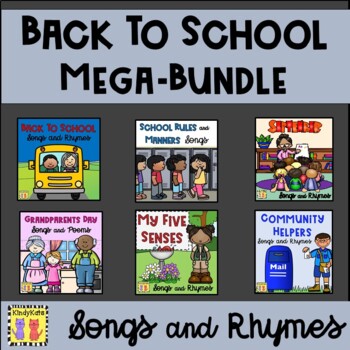 Preview of Back To School Circle Time Songs and Rhymes